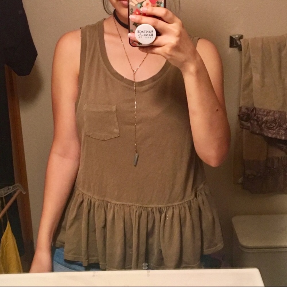 CCO Free People Sleeveless Peplum Top - Picture 5 of 7